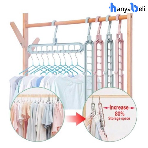 Magic Hanger Gantungan Baju Multi Fungsi 9 in 1