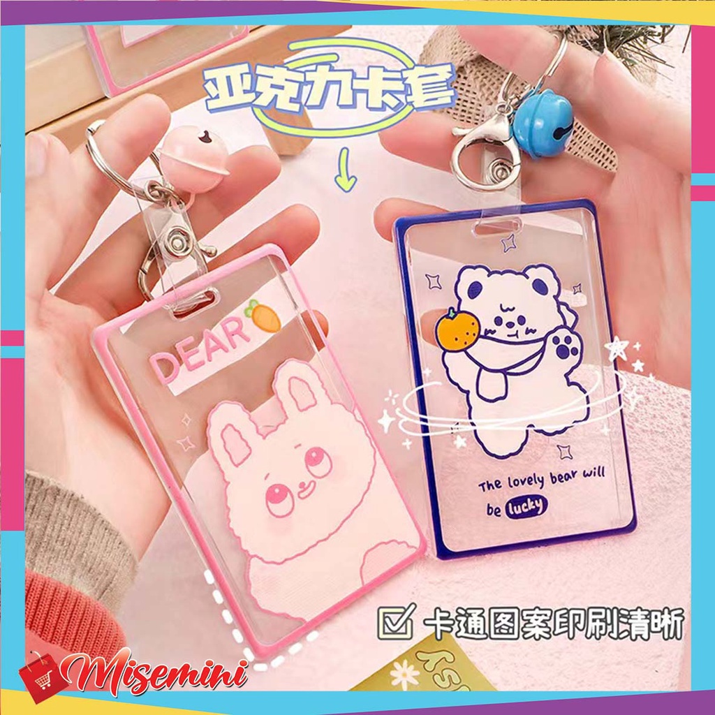 Ⓜ️𝟏𝟎𝟏𝟕 𝐋𝐚𝐦𝐩𝐮𝐧𝐠Ⓜ️️Name Tag Lanyard ID Card Holder Acrylic Case ID Card Name Card Holder Transparant