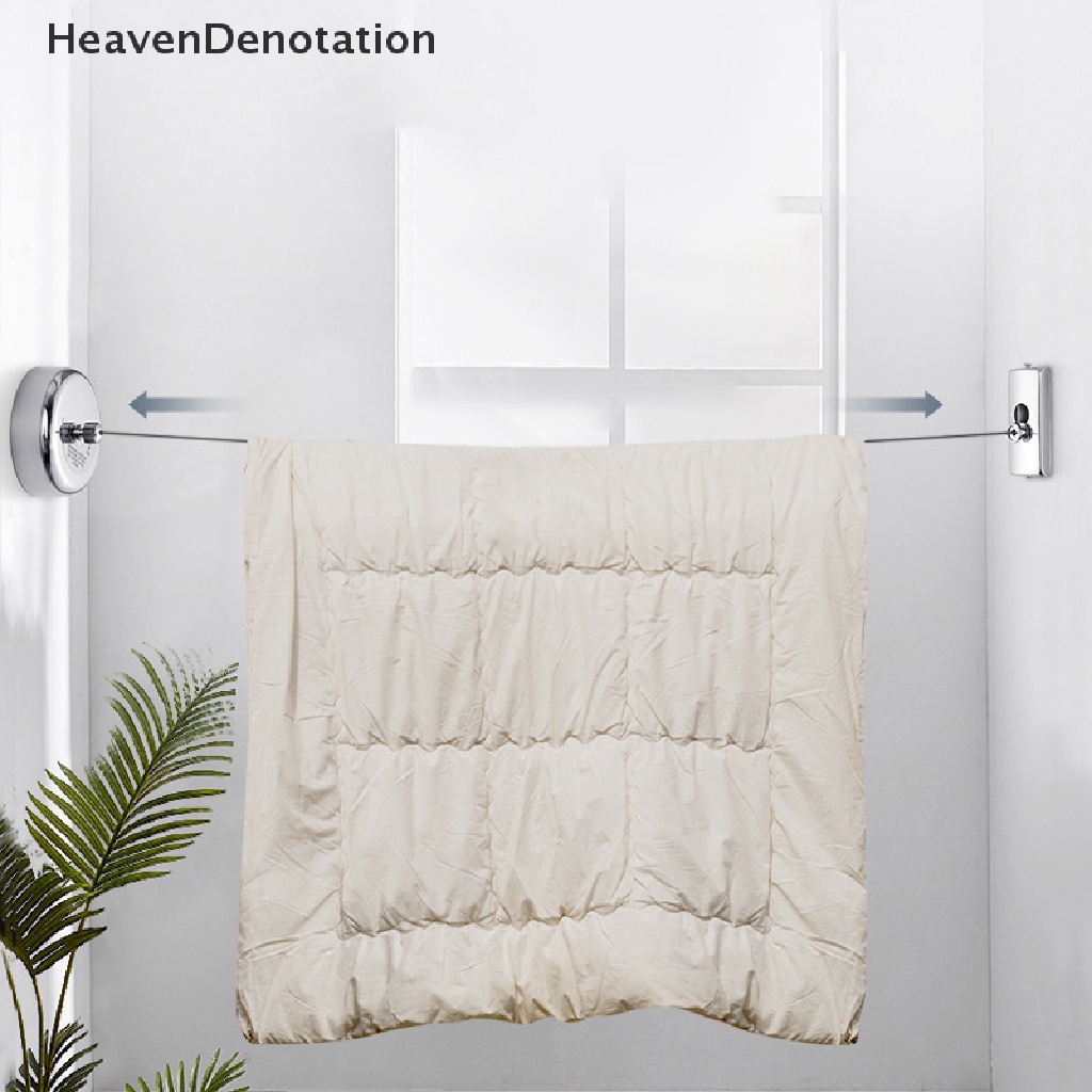 [HeavenDenotation] Rak Pengering Pakaian Tali Rumah Penyimpanan Stainless Steel Ditarik Jemuran Pakaian Clothes Dryer Organiser Laundry Hanger HDV