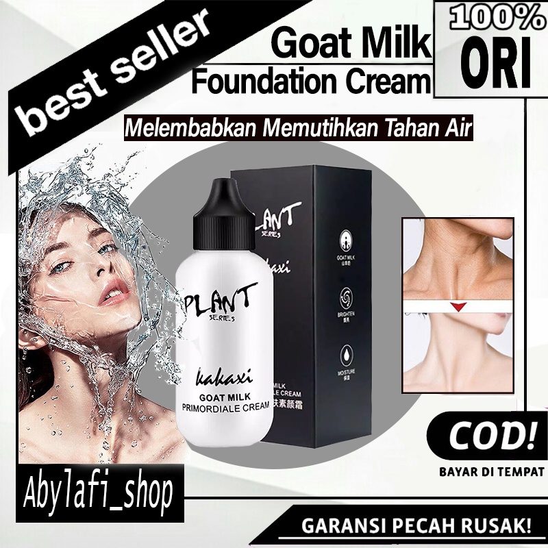 Krim Foundation Susu Kambing Plant Series Goat Milk Primordiale Cream Melembabkan Memutihkan Tahan A