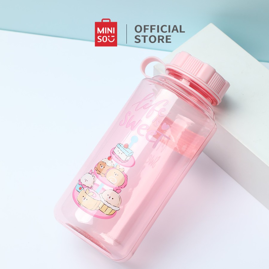 Botol Miniso Life Is Sweet 1 Liter PINK