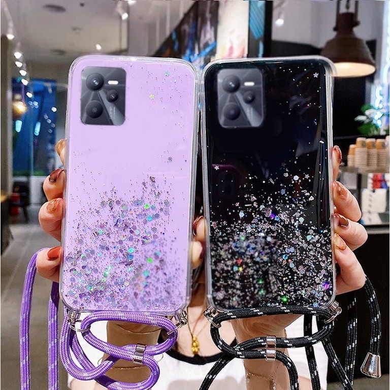 CASING GLITER + TALI ( REALME C35 ) CASE GLITER TERLARIS 2023 - ISTIQOMAH ACC