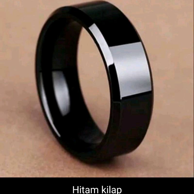 COD BOS KU!! cincin titanium pria wanita anti karat anti luntur