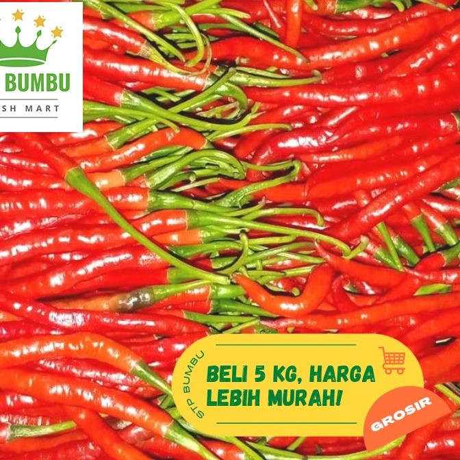 

➳ Cabe Merah Keriting Segar 1kg / Cabai Fresh ○