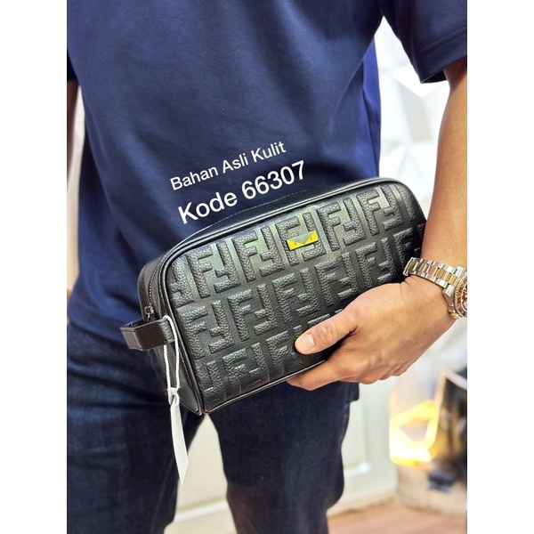 Pouch Leather Quality 66307 / Tas Tangan Pria