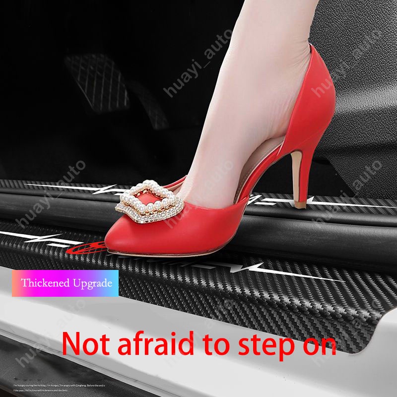 Stiker Kusen Pintu Mobil Toyota Raize Anti Gores Serat Karbon Kulit Sticker Trunk Protector Stiker Untuk Raize 2021 2022 2023 Aksesoris