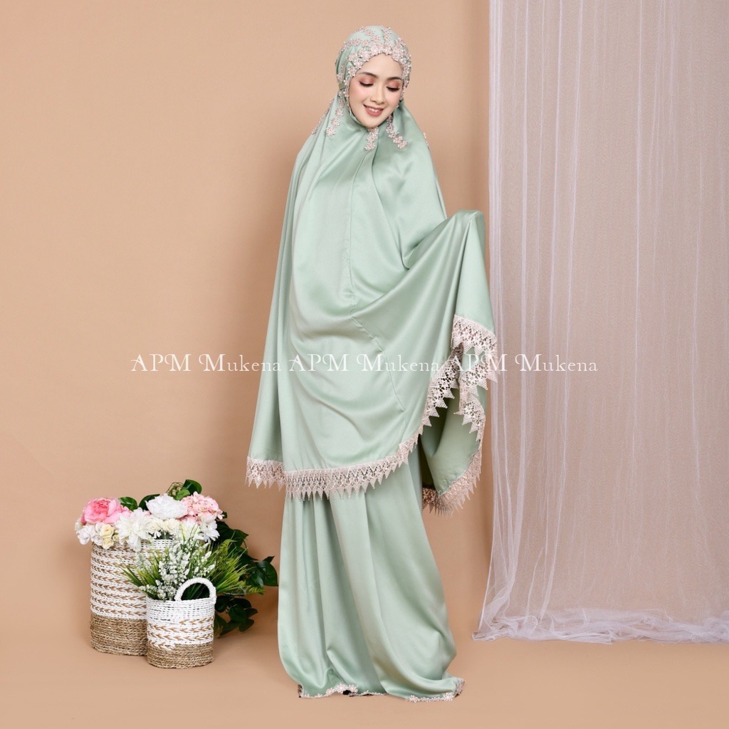 Mukena VELVET RIA RICIS | Mukena SILK PREMIUM | Mukena Travel | Free Bag