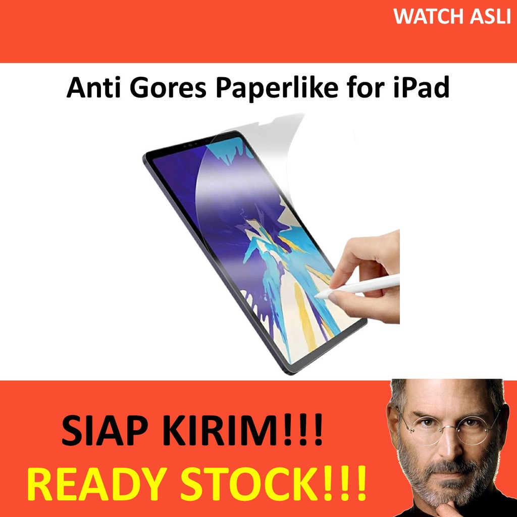 Anti Gores Paperlike iPad Pro 2022 M2 11 12.9 Air 4 5 10.9 Mini 6 10 9