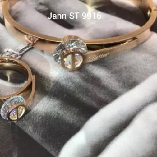 ❇ Titanium Gelang set asli anti karat tidak alergi ➩