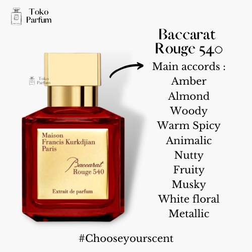 Terlaris ✨ -Parfum Tahan Lama Unisex Maison Francis Kurkdjian Baccarat Rouge 540 Original Singapore 