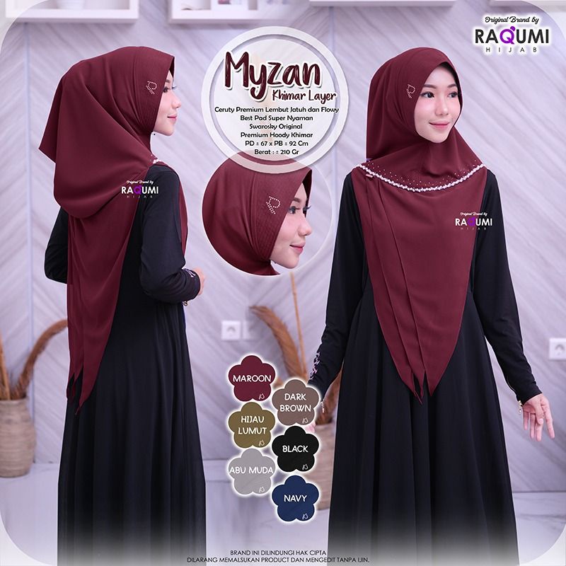 (HABIS) MYZAN RAQUMI KHIMAR HOODY PLISKET JILBAB HOODI HIJAB HOODY JILBAB HOODY carity hoody salem