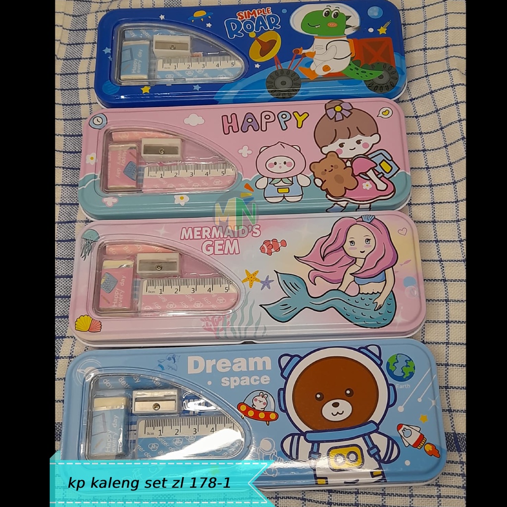 

kotak pensil kaleng / kotak pensil lucu / kotak pensil korea
