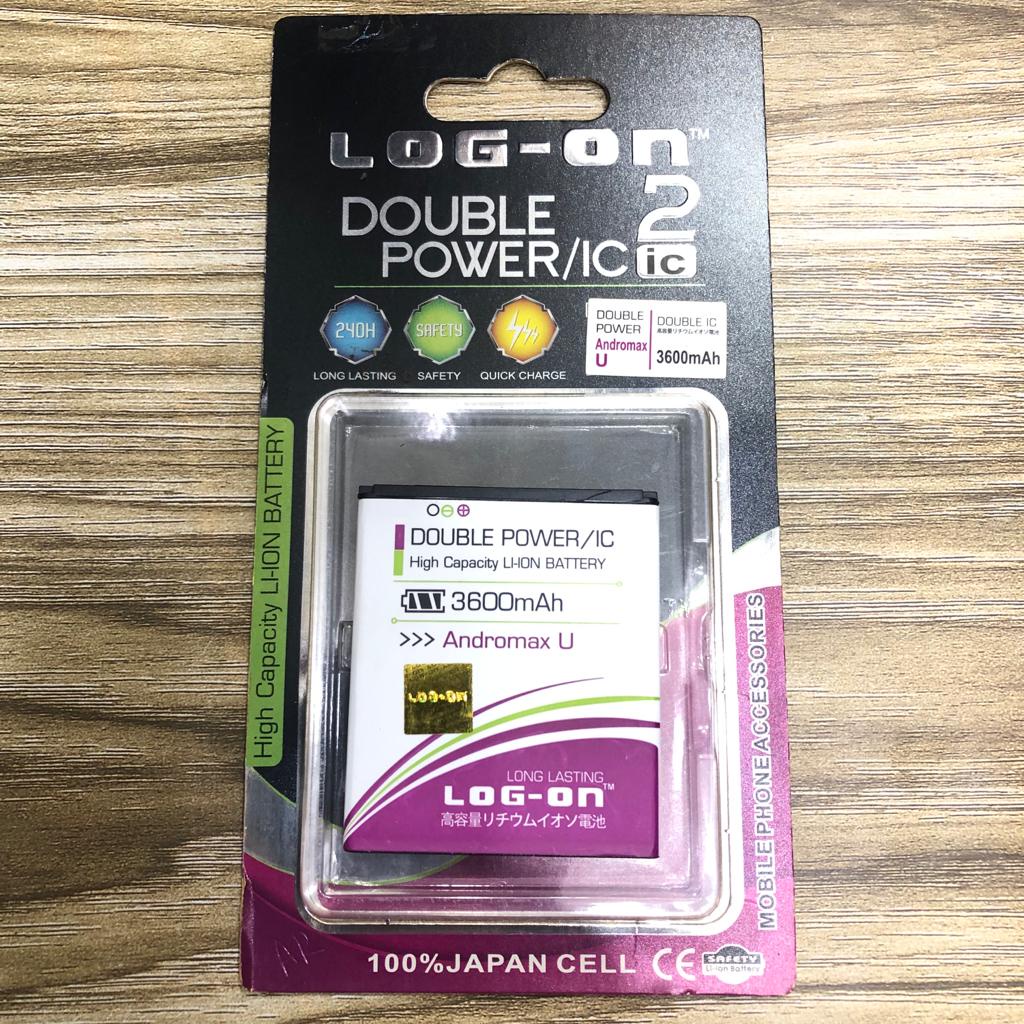 BATERAI LOG ON DOUBLE POWER SMARTFREN i6C ANDROMAX U BL-4N-i