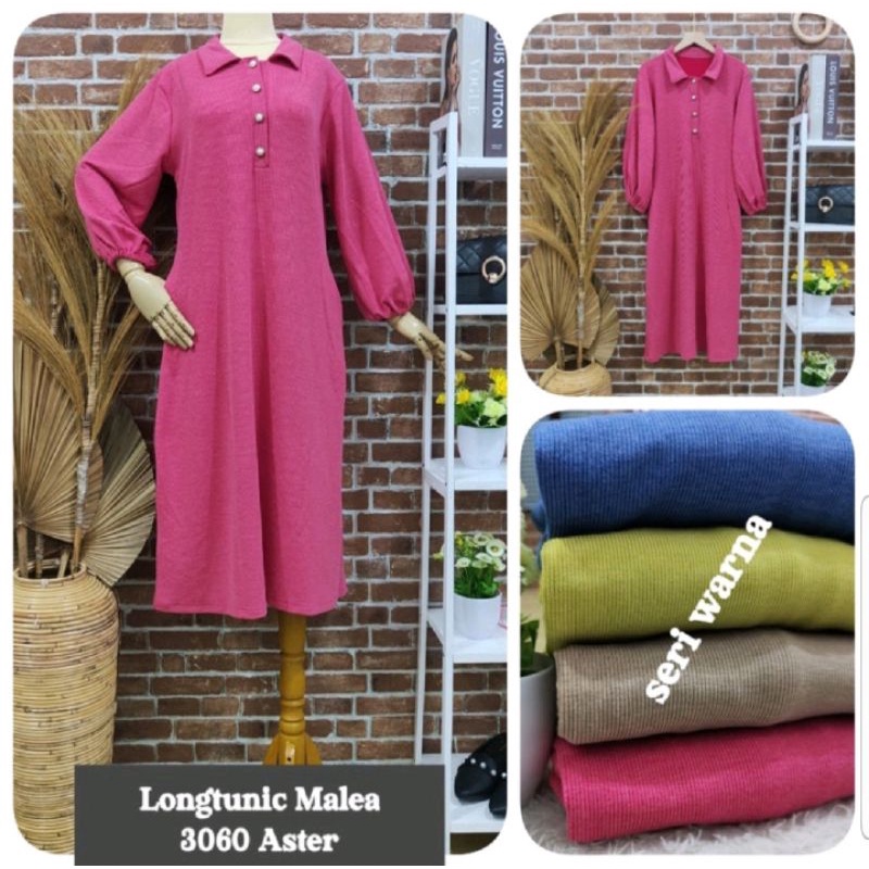 LONG TUNIK MALEA BY CLARKE | MIDI DRESS RAJUT CLARKE TERBARU