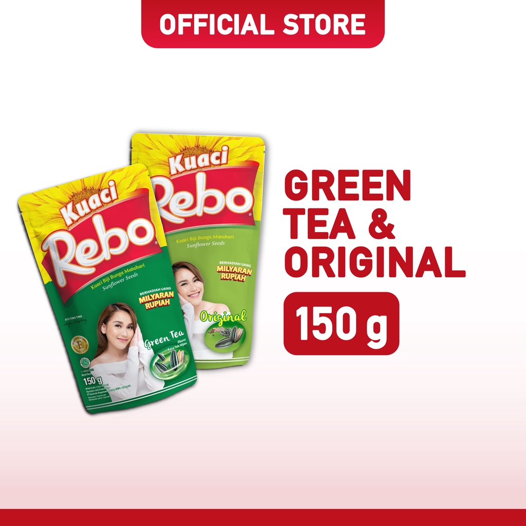 Jual Rebo Kuaci Bundling Varian Rasa Green Tea 150 Gram Original 150