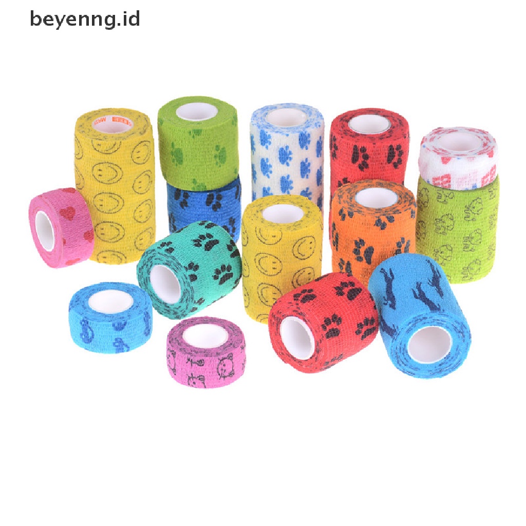 Beyen Tape Breathable Perekat Diri Elastis Tahan Air Colorful Pet ID