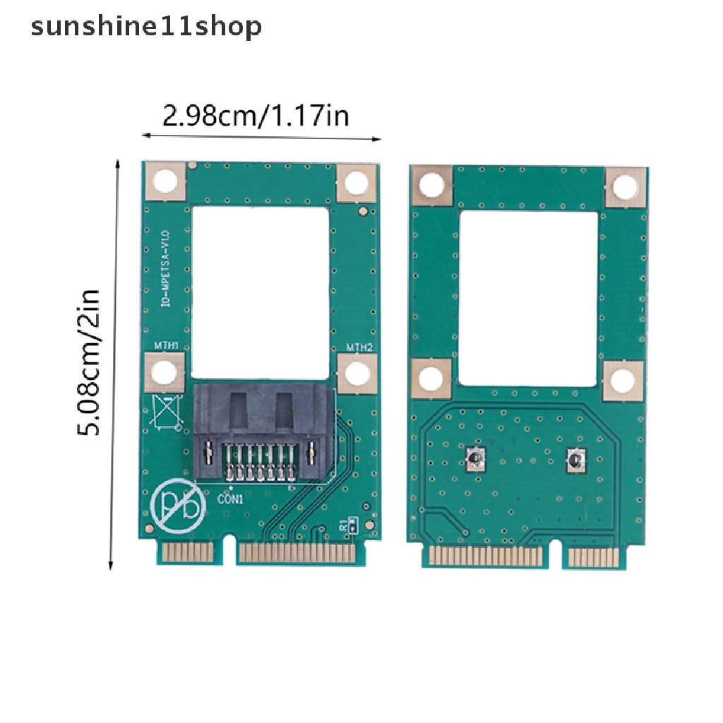 Sho Kartu Konverter mSATA Ke SATA Mini SATA to 7-Pin SATA Extension Adapter Antarmuka 90/180derajat Dengan Kabel SATA N