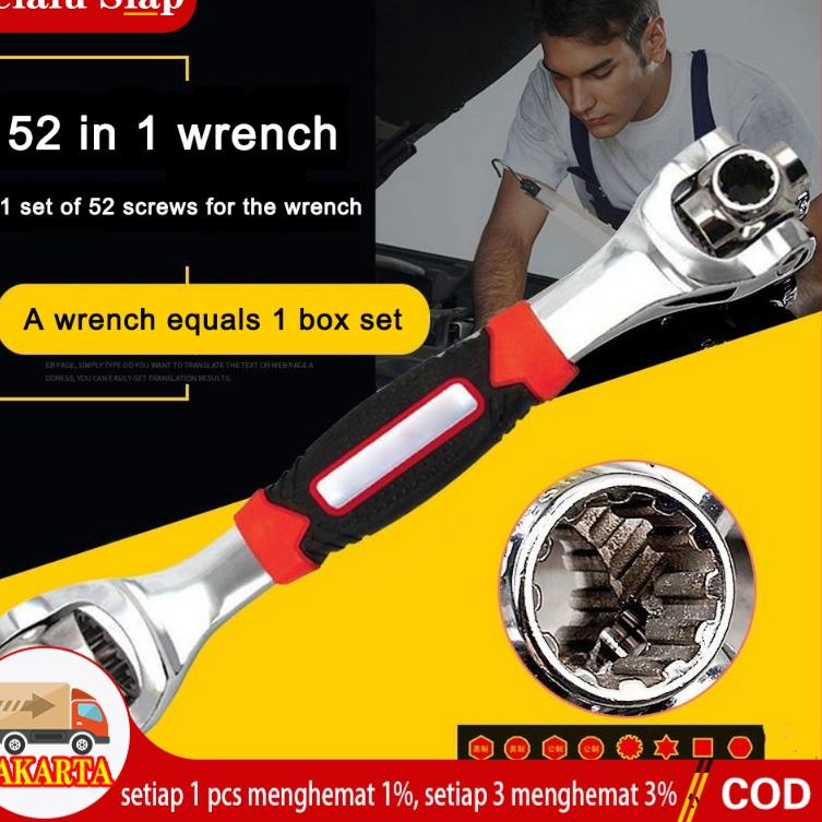 ⅎ Tiger Wrench Kunci Pas 48 in 1 Universal Wrench Kunci Pas 48 in 1 Universal Wrench/Kunci Universal