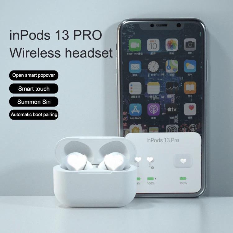 Headset i13 Pro Macaron Stereo Bass Earphone Wireless Bluetooth HiFi