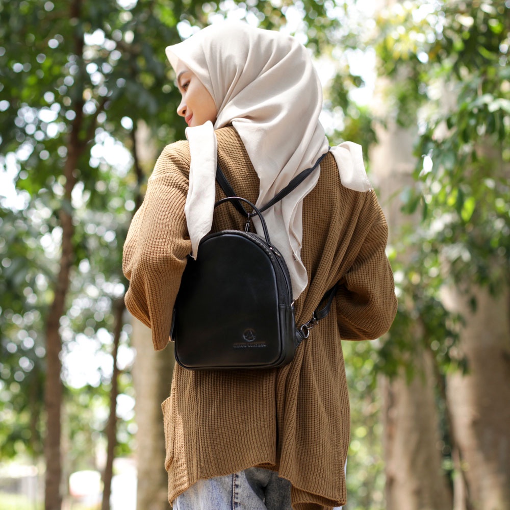 Tas Ransel Kulit Asli Original Multifungsi Tas Kulit AR01 ERICA BAG PACK STYLISH ALICE LEATHER  BISA COD