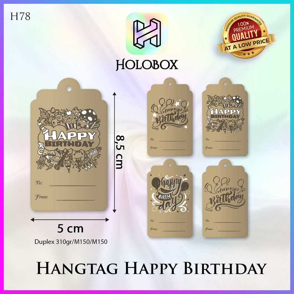 

Hangtag|Hangtag Murah|Hangtag Happy Birthday|Hangtag Ulang Tahun|H78