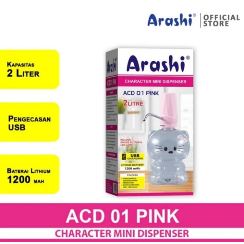 Dispenser Air Minum Mini Karakter 2L ACD 01/02 ARASHI