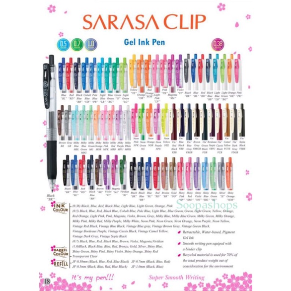 

Bolpoin Zebra Sarasa Clip Gel Harga 1 Pcs