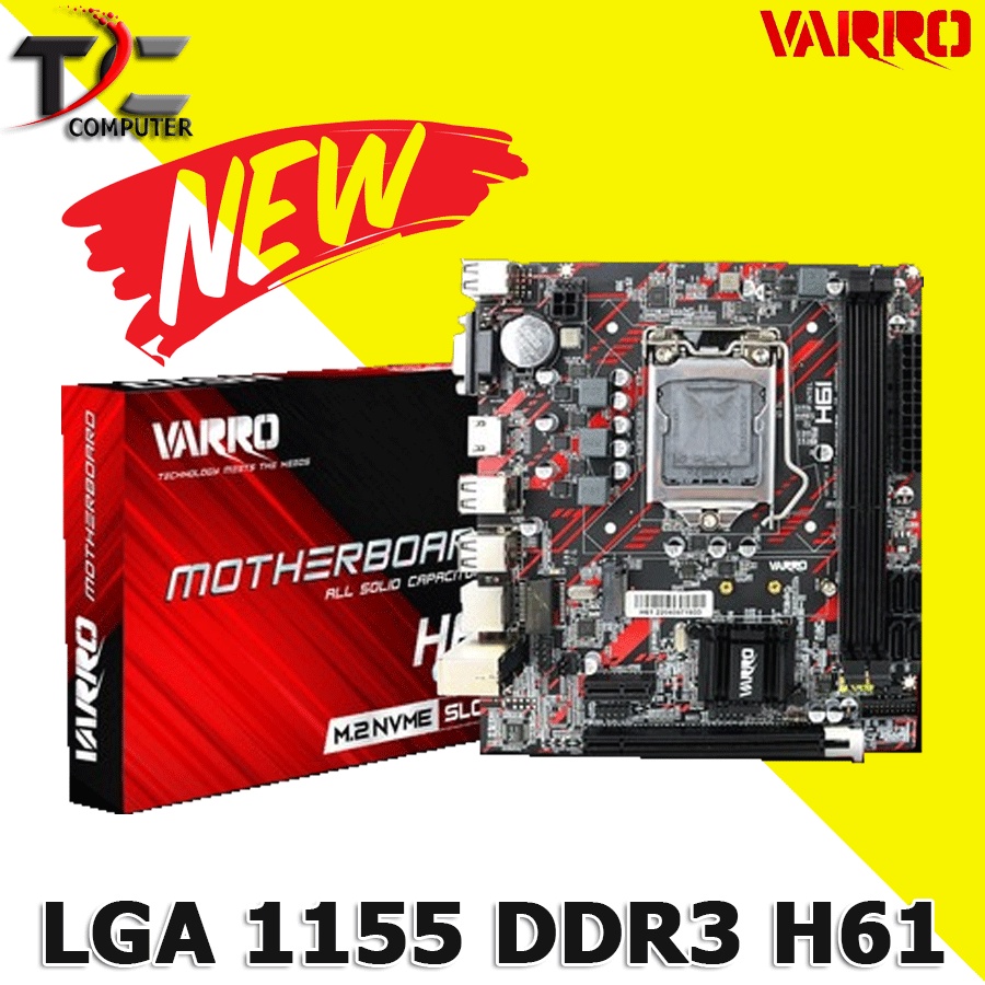 Mainboard Varro H61 socket 1155 - USB 2.0 NVME