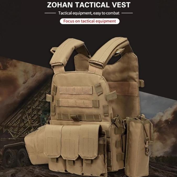 Rompi Tactical Army Body Vest Brimob Import