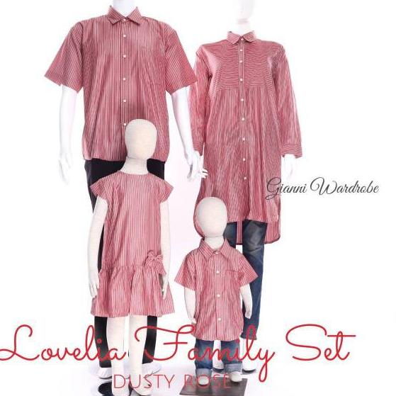 Lovelia Family Set - Dusty Rose - mom busui frienrdly