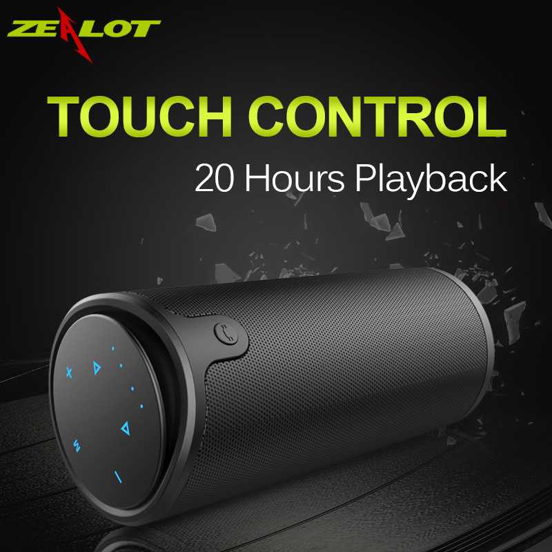 Speaker Bluetooth Panel Sentuh dengan Powerbank 4000mAh Suara Bass Powerfull Support TF AUX dan Mic
