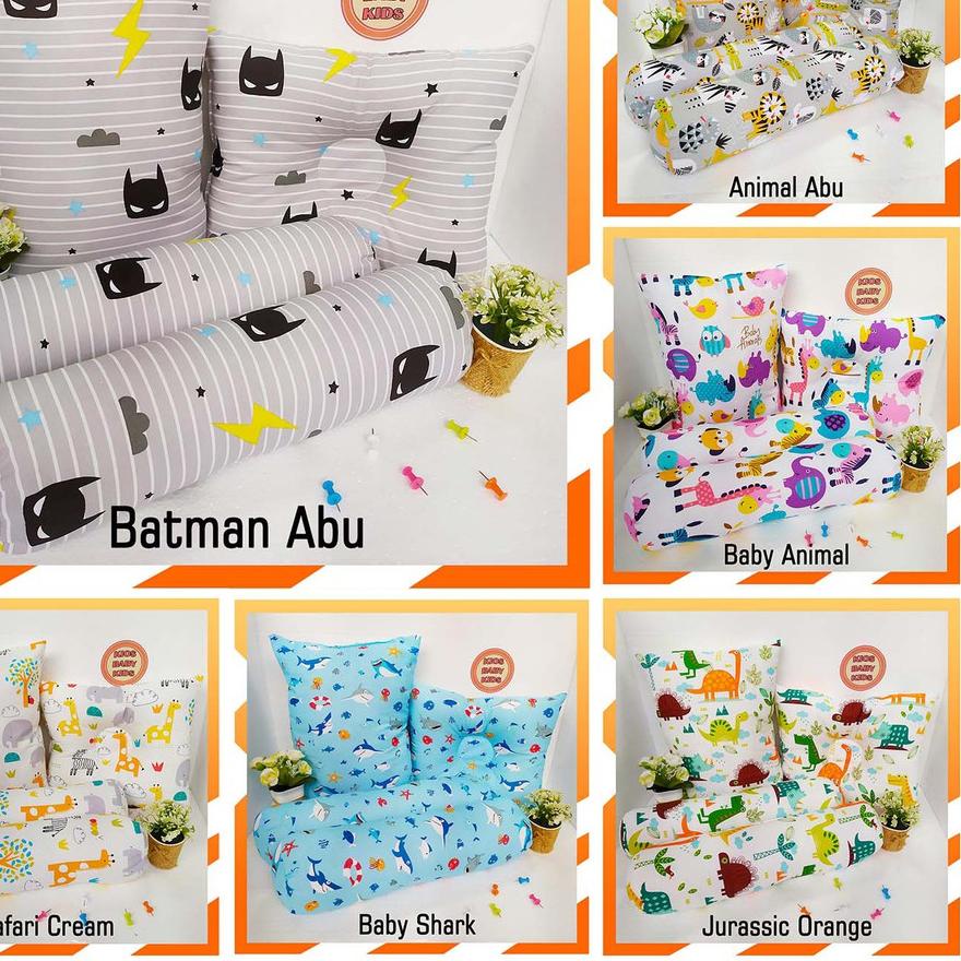 ☈ Bantal Bayi Set Guling (1 Bantal + 2 Guling) - Set Bantal Guling Bayi ANTI BENJOL & GATAL ➸