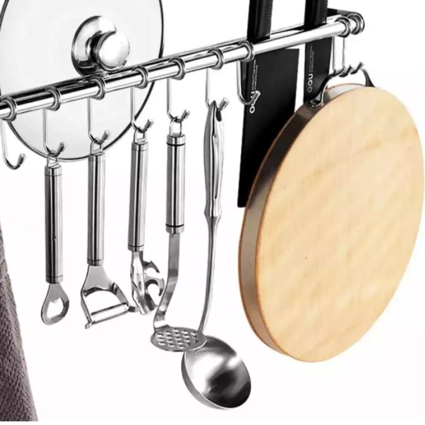 ⅍ Rak Dapur / Rak Dinding Gantung Alumunium Stainles/ gantungan peralatan dapur/rak gantung/ RAK ☜