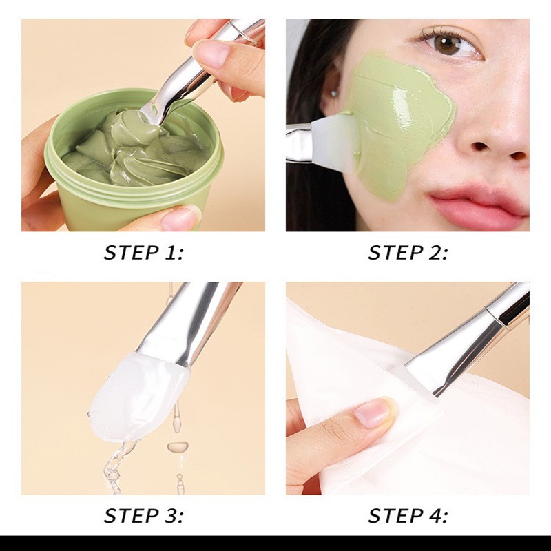 Kuas Masker Silikon Wajah / Kuas Silicon Silicone / Spatula Masker / Facial Mask Stick / Kuas Makeup