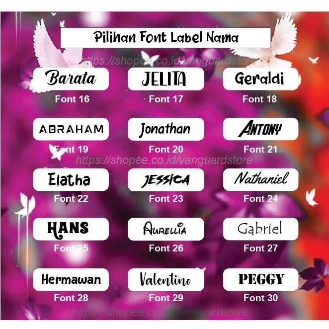 CUSTOM LABEL NAMA DI SERAGAM SEKOLAH STIKER KAOS SABLON SETRIKA PESANTREN NAME TAG LAUNDRY