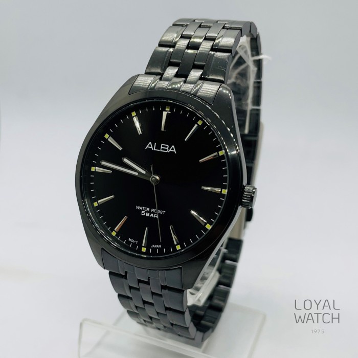 Jam Tangan Alba Pria ARX125 Hitam Silver Original Garansi Resmi
