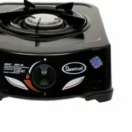 ❂ Quantum kompor  satu tungku quantum QGC 101R hitam dan putih ☟
