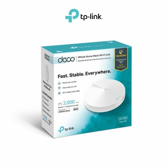 TPLink DECO-M5-1 Router Wireless WiFi Mesh AC1200 Whole-Home System Deco M5 1Pack N3