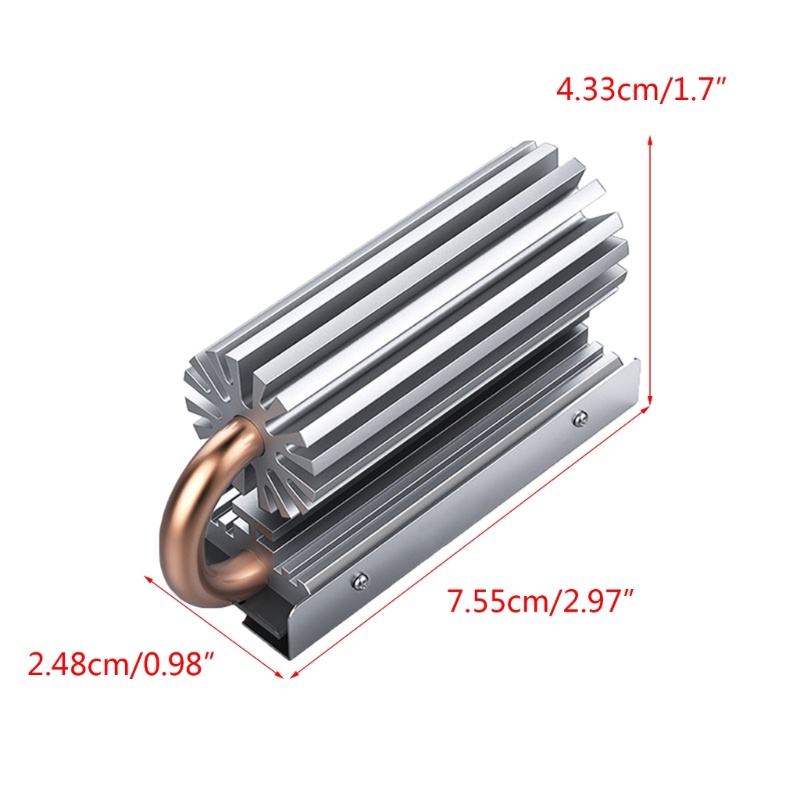 Bt NVME Radiator Penghilang Panas Ssd2280Dengan Pad Silikon Thermal Untuk Laptop