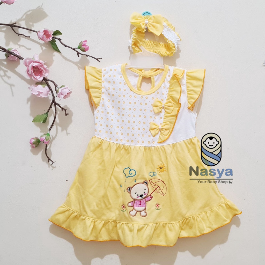 [P-037] New Arrival !! Dress Bayi motif lucu (0-6 bulan)