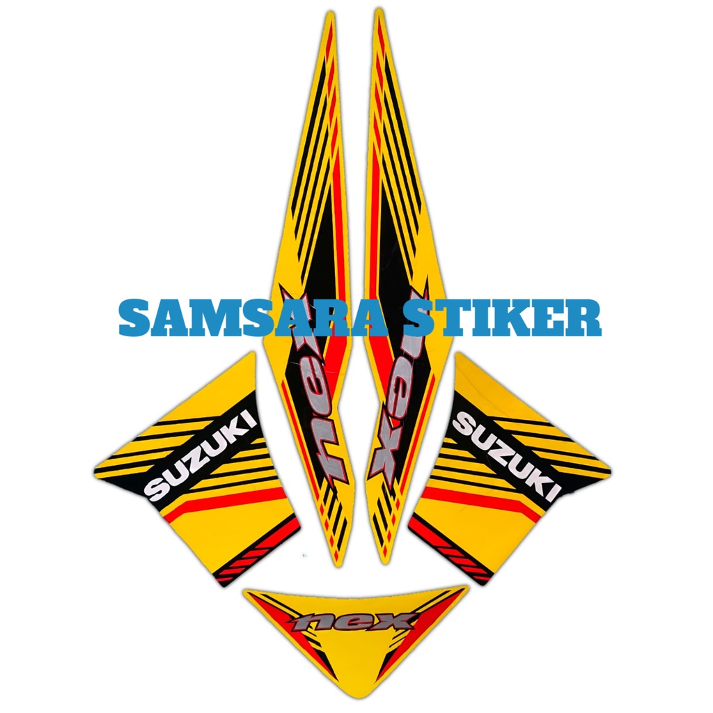 Stiker Motor Suzuki Nex 2014 Kuning