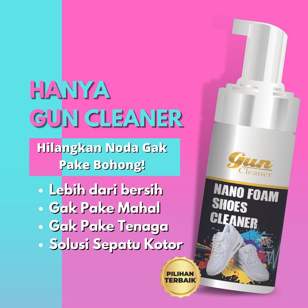 Nano Foam Pembersih Sepatu Tanpa Air Anti Ribet Tinggal Semprot 3 Menit Sepatu Bersih dan Wangi