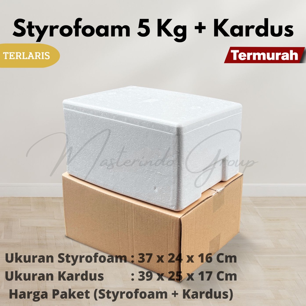 

Styrofoam Box 5Kg + Kardus