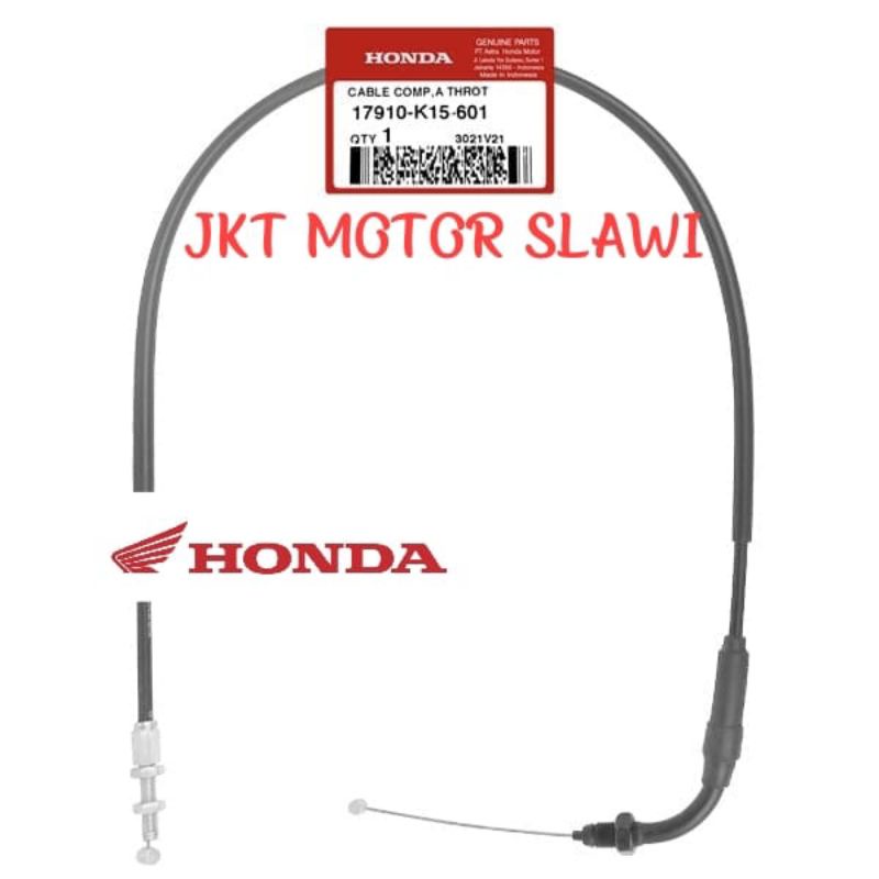 17910 k15 601 kabel gas atas cb 150 r new led versi 3 asli honda