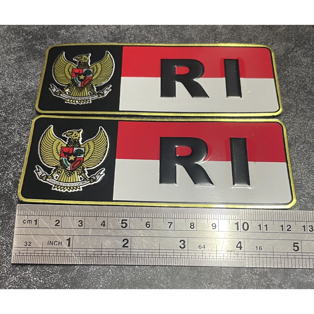 Stiker Plat RI (Htm Tdr) Stiker RI Stiker Merah Putih RI Plat Mobil Motor