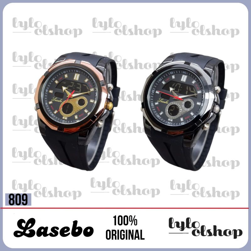 Jam Tangan Digital Lasebo 809 Karet Original