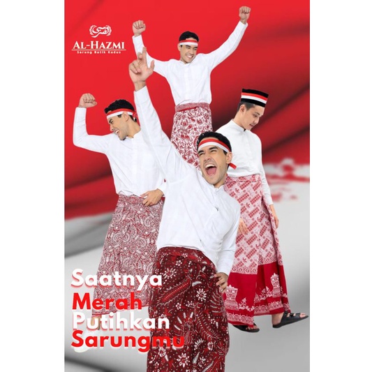 Saraung Bakaran Merah Putih Sarung Gurda Sarung Tubanan Sarung Menara Merah Putih sarung Pria sarung