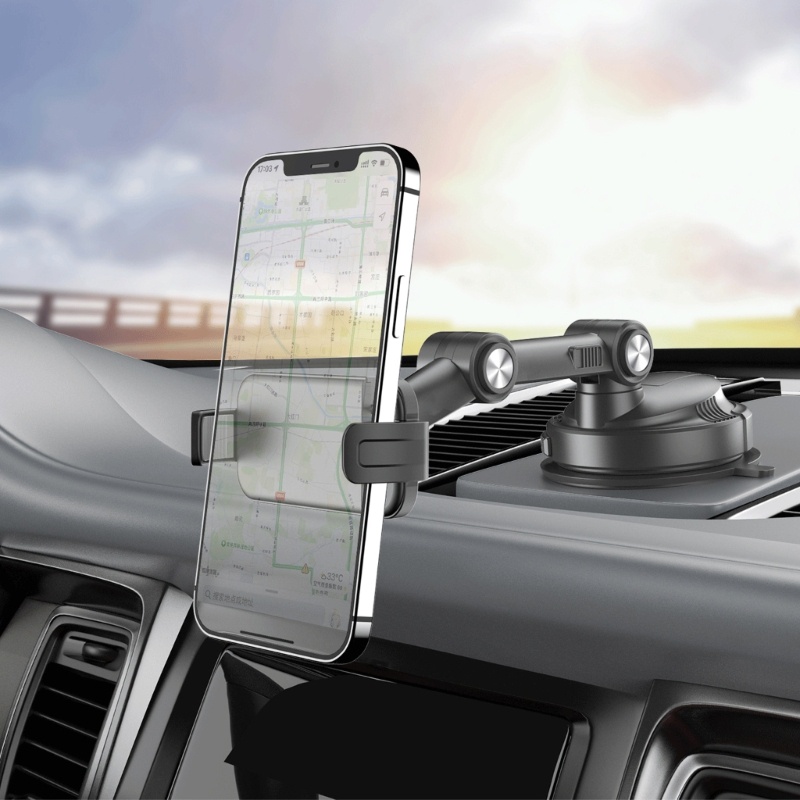 Bt Universal Car Cell-Phone Mount Cradles Extendable Holder Penjepit Kuat Sucker Cup Bracket Arm Untuk Auto Center Conso