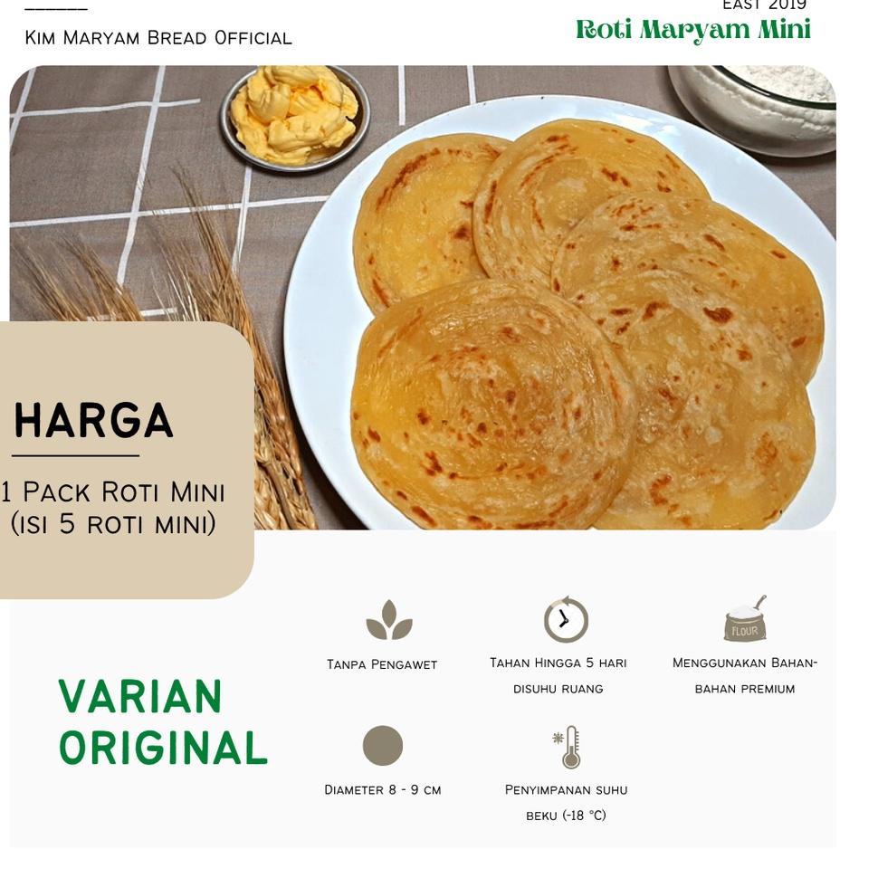 

L77 Roti Maryam/Cane/Canai/Konde Kim Original 1 Pack isi 5 Pcs HOT PRODUCT ❦