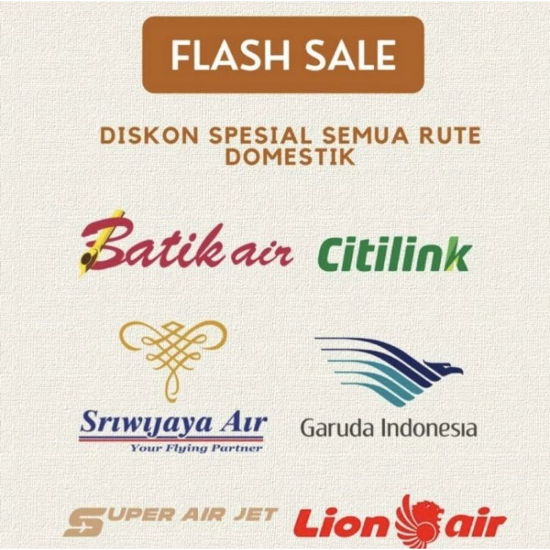 Promo Tiket Pesawat Domestik & Internasional